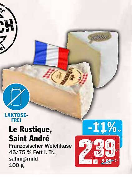 Le Rustique, Saint André - Französischer Weichkäse 100 g