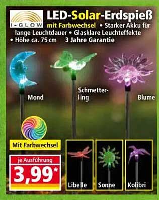 LED-Solar-Erdspieß – Mit Farbwechsel und 3 Jahren Garantie