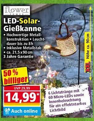 LED-Solar-Gießkanne