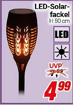 LED-Solarfackel H 50 cm