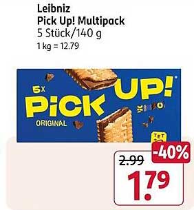 Leibniz Pick Up! Multipack 5 Stück/140 g