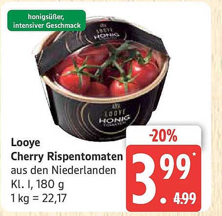 Looye Cherry Rispentomaten aus den Niederlanden 180 g