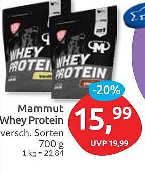 Mammut Whey Protein - verschiedene Sorten 700 g