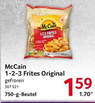 McCain 1-2-3 Frites Original 750-g-Beutel