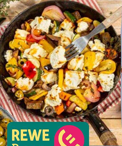 Mediterrane Gemüsepfanne mit Feta