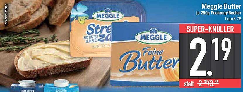 Meggle Butter 250g Packung