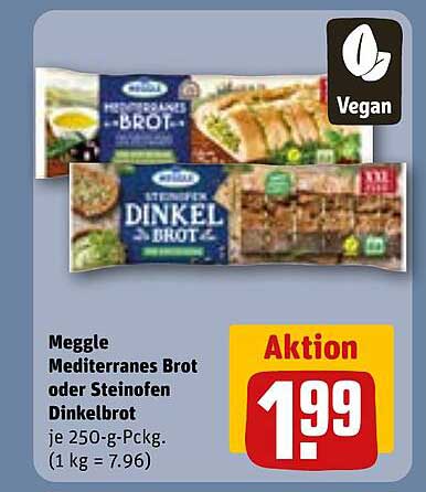 Meggle Mediterranes Brot oder Steinofen Dinkelbrot