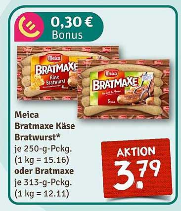 Meica Bratmaxe Käse Bratwurst