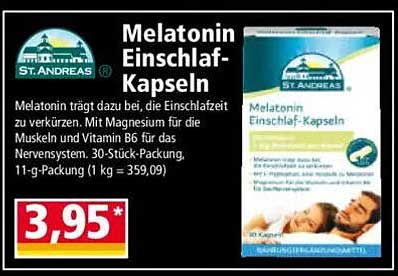 Melatonin Einschlaf-Kapseln