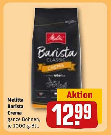 Melitta Barista Crema - ganze Bohnen, je 1000-g-Btl.