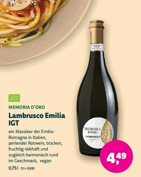 MEMORIA D'ORO Lambrusco Emilia IGT