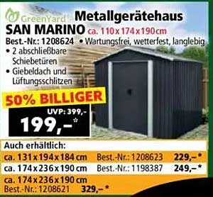 Metallgerätehaus SAN MARINO