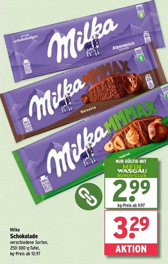 Milka Schokolade verschiedene Sorten, 250-300-g-Tafel