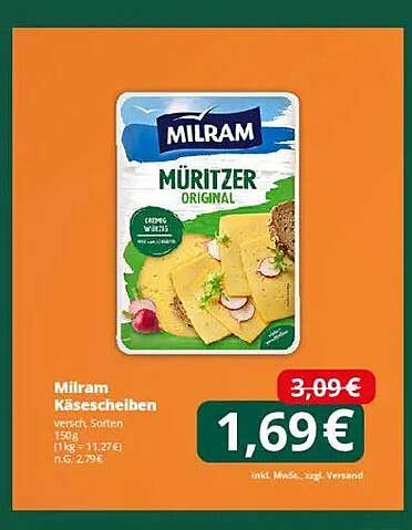 Milram Käse­scheiben – Müritz­er Original