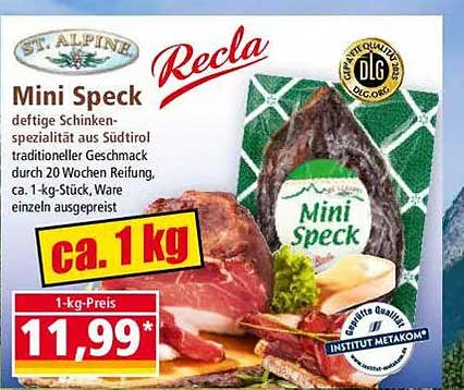 Mini Speck von St. Alpine - 1 kg
