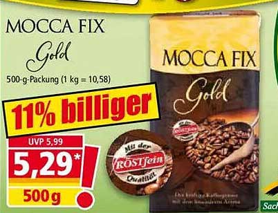 MOCCA FIX Gold 500-g-Packung