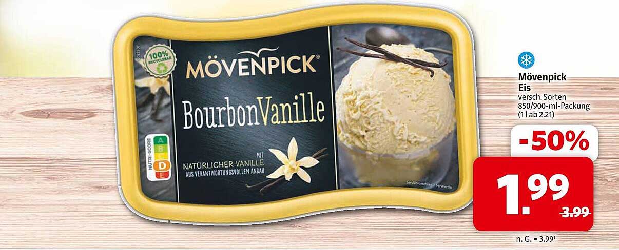 Mövenpick Eis BourbonVanille 850 ml