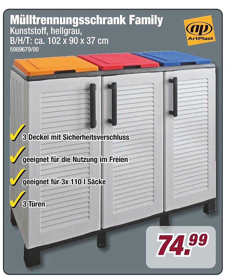 Mülltrennenschrank Family