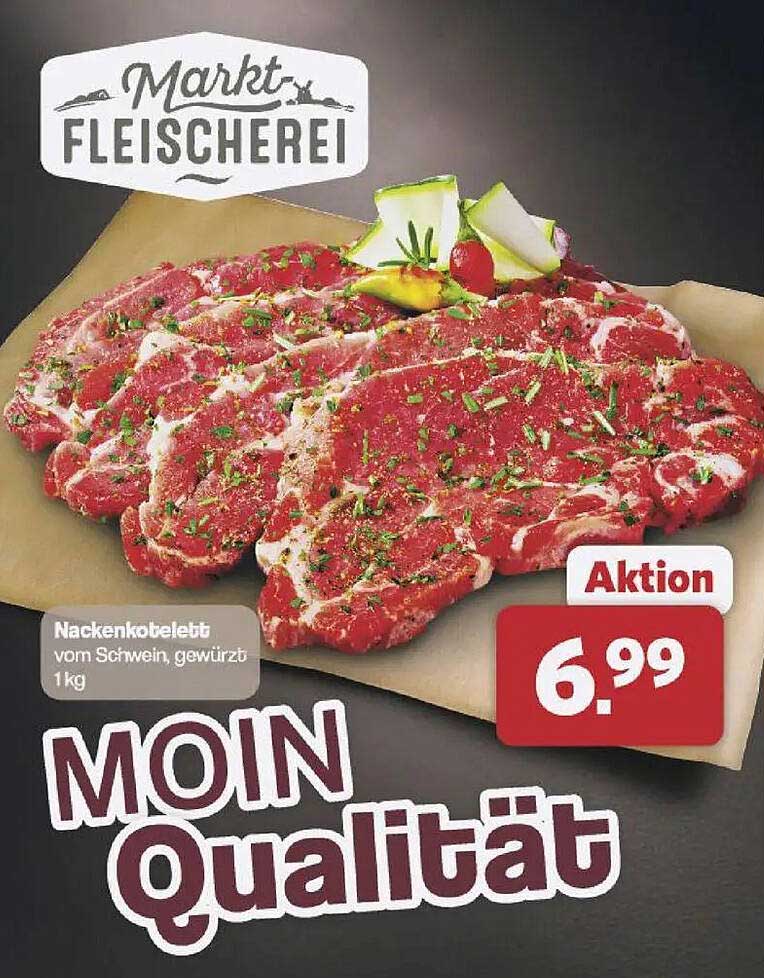 Nackensteaks vom Schwein, gewürzt (1 kg)
