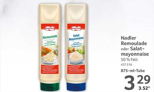 Nadler Remoulade oder Salatmayonnaise 875-ml-Tube