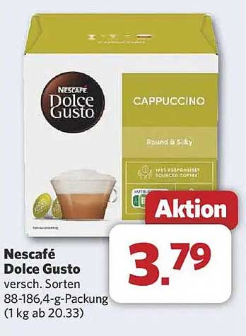 Nescafé Dolce Gusto Cappuccino 88-186,4-g-Packung (1 kg ab 20,33)