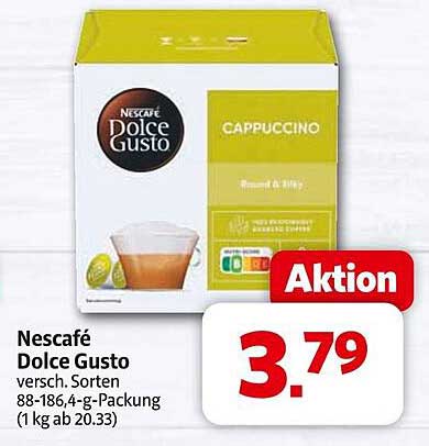 Nescafé Dolce Gusto Cappuccino 88-186,4-g-Packung