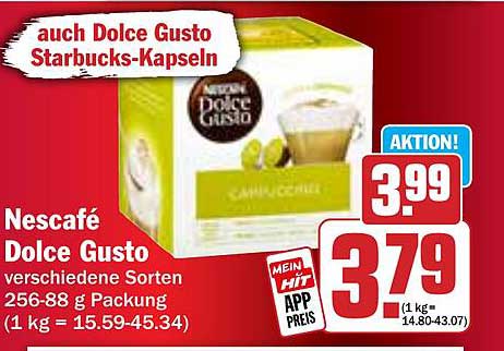 Nescafé Dolce Gusto Kapseln – Verschiedene Sorten