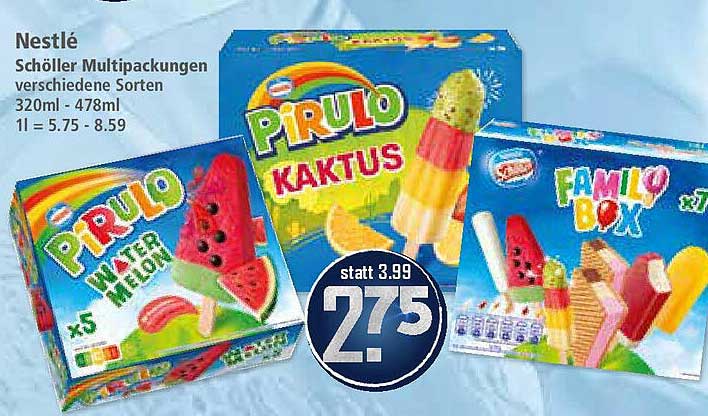 Nestlé Schöller Multipackungen verschiedene Sorten 320ml - 478ml