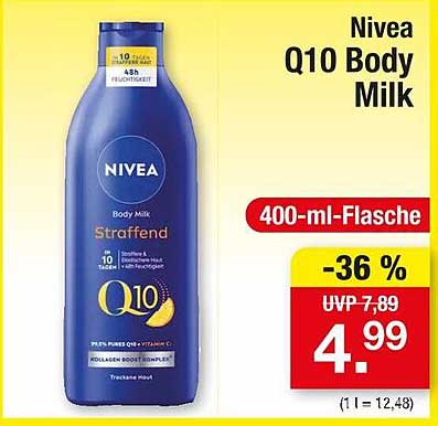 Nivea Q10 Body Milk 400-ml-Flasche