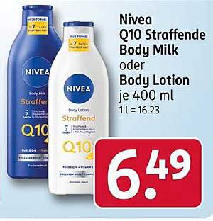 Nivea Q10 Straffende Body Milk oder Body Lotion je 400 ml