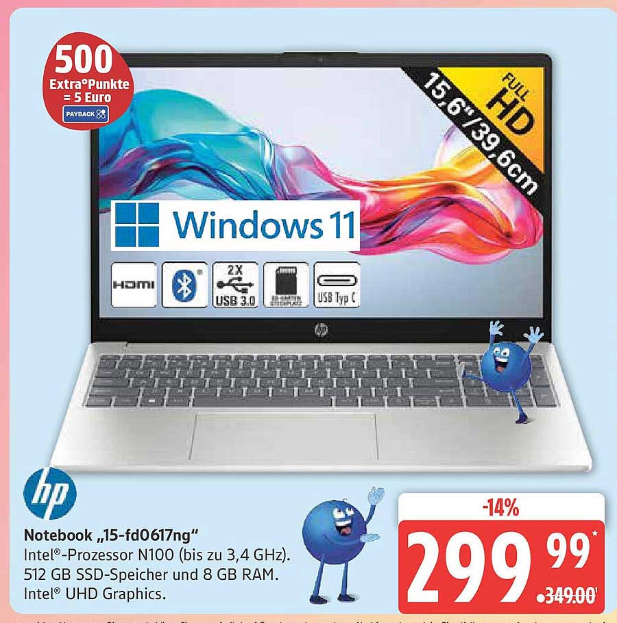 Notebook „15-fd0617ng“ mit Intel®-Prozessor N100
