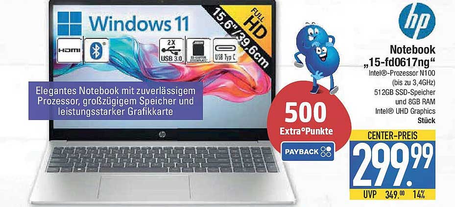 Notebook „15-fd0617ng“ mit Intel®-Prozessor N100