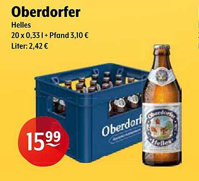 Oberdorfer Helles 20 x 0,33 l - Bierkasten