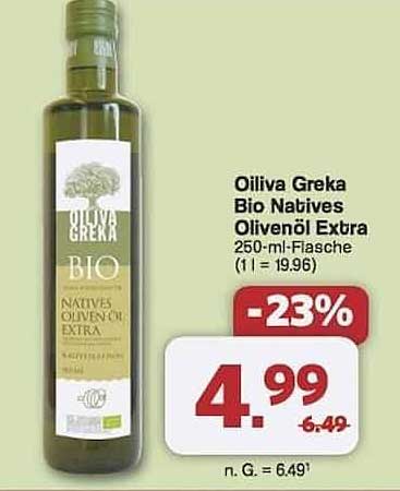 Oiliva Greka Bio Natives Olivenöl Extra 250ml