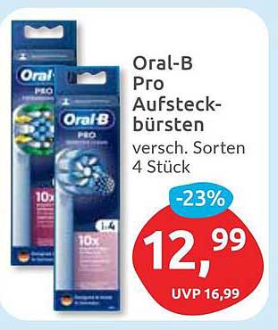 Oral-B Pro Aufsteckbürsten 4 Stück - verschiedene Sorten
