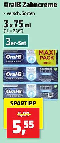 OralB Zahnpasta Pro-Expert 3er-Set