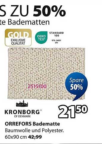 ORREFORS Badematte - Krönung für Ihr Badezimmer