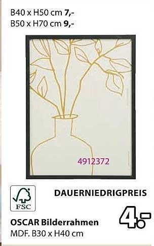 OSCAR Bilderrahmen MDF B30 x H40 cm