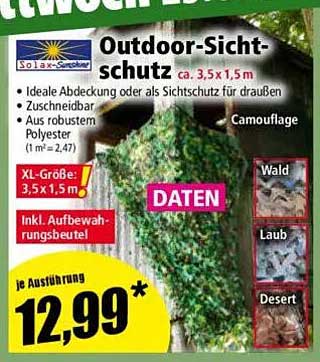 Outdoor-Sichtschutz ca. 3,5 x 1,5 m