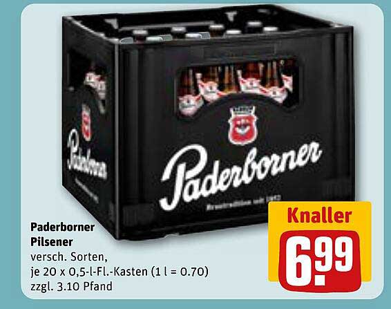 Paderborner Pilsener - Verschiedene Sorten im 20er Kasten
