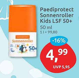 Paediprotect Sonnenroller Kids LSF 50+ 50 ml