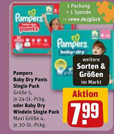Pampers Baby Dry Pants Single Pack – Aktion
