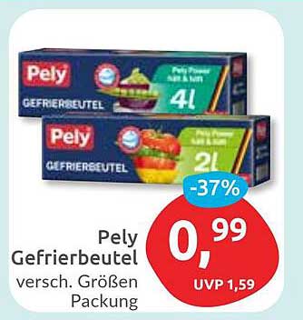 Pely Gefrierbeutel - Verschiedene Größen 37% Rabatt!