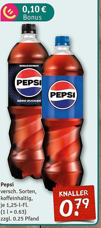 Pepsi verschiedene Sorten, 1,25-L-Flasche