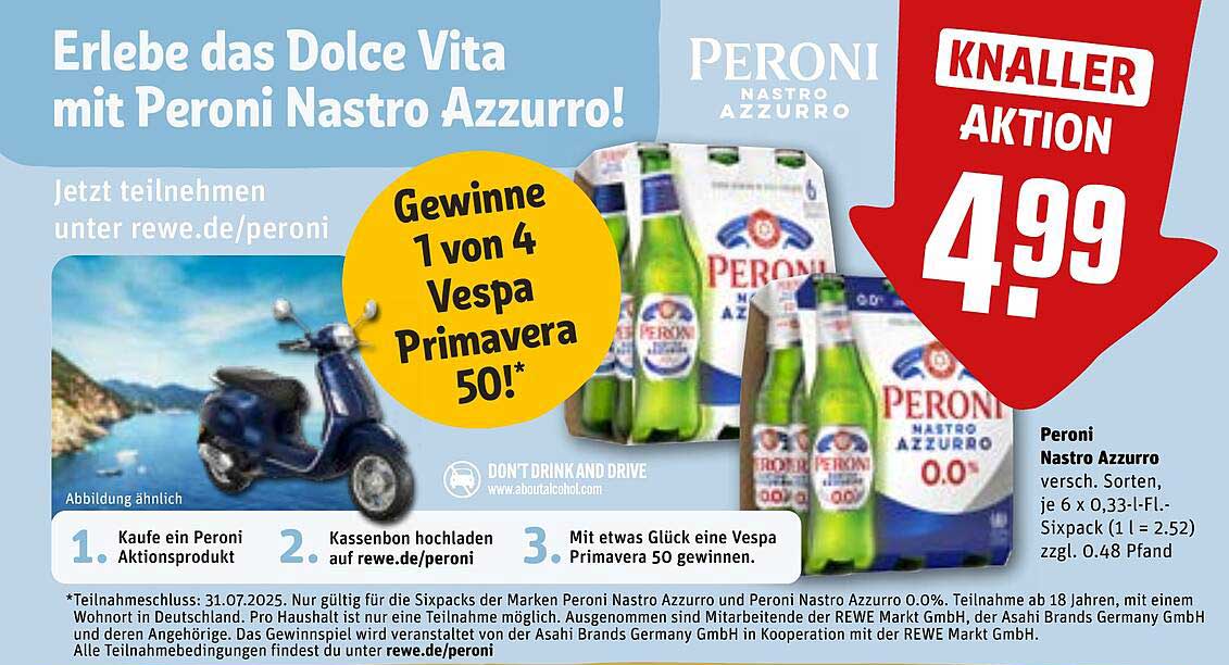 Peroni Nastro Azzurro - Viel mehr als nur ein Bier!