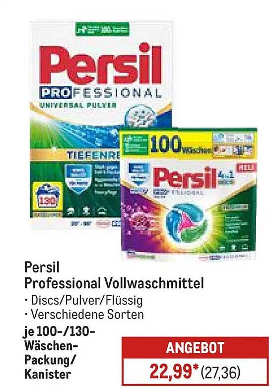 Persil Professional Vollwaschmittel - Discs/Pulver/Flüssig - Verschiedene Sorten