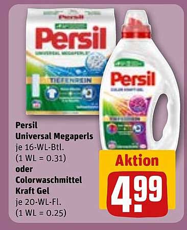 Persil Universal Megaperls und Colorwaschmittel Kraft Gel