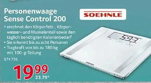 Personenwaage Sense Control 200