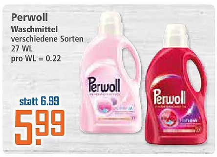 Perwoll Waschmittel verschiedene Sorten 27 WL