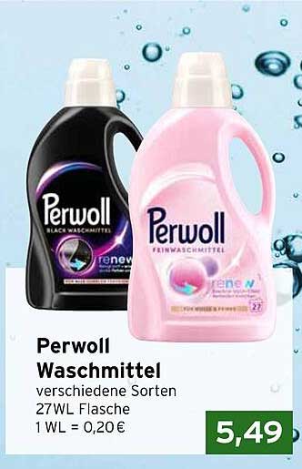 Perwoll Waschmittel verschiedene Sorten 27WL Flasche